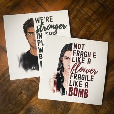 6x6-Inch Famous Quote Prints